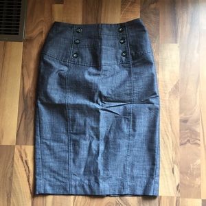 Pencil skirt gray